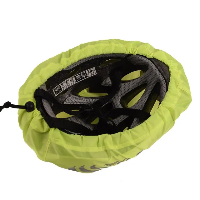 Waterproof dustproof helmet cover with reflectors