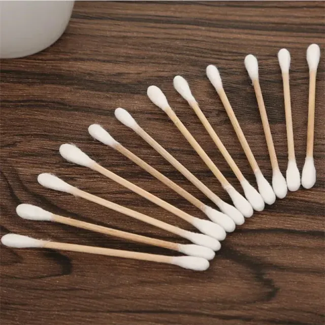 100/500 pieces Two-headed cotton sticks for ear and nose care