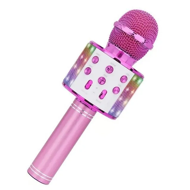 Detský karaoke mikrofón Maribel ruzova