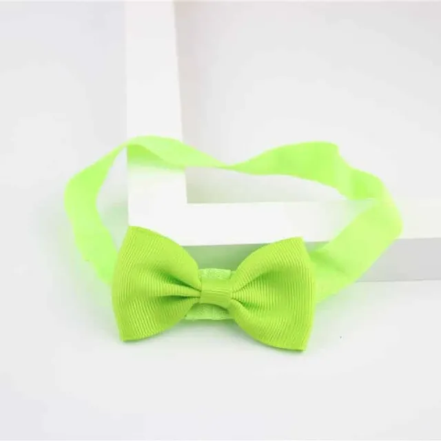 Girl elastic headband with bow