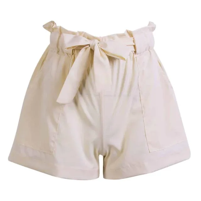 Women's elegant shorts with bow