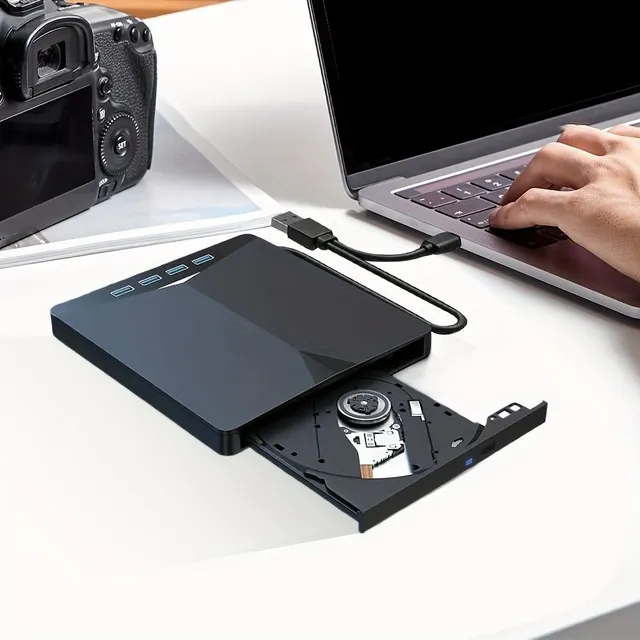 Přenosná DVD Jednotka USB 3.0 7 V 1: Vypalování, Přehrávání A Kompatibilita S Notebookem, Notebookem / Stolním Počítačem / PC / Mac OS