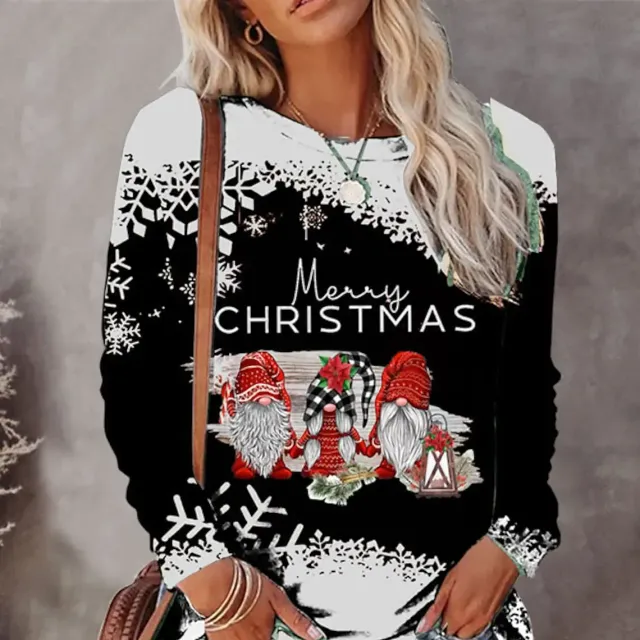 Christmas Women's Long Sleeve Autumn Street Clothes Daily Informal Clothes