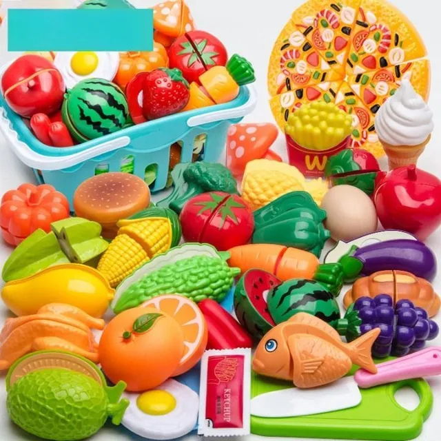 Plastic Food Set for Kids Play Food Toy