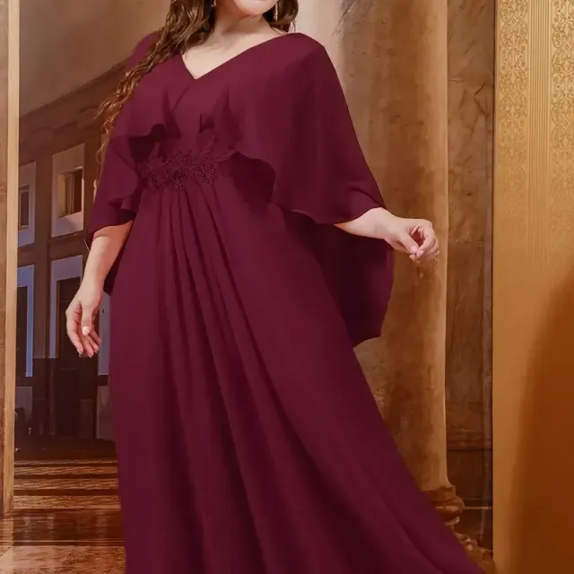 Rochie elegantă de seară cu flori pentru domnișoarele de onoare