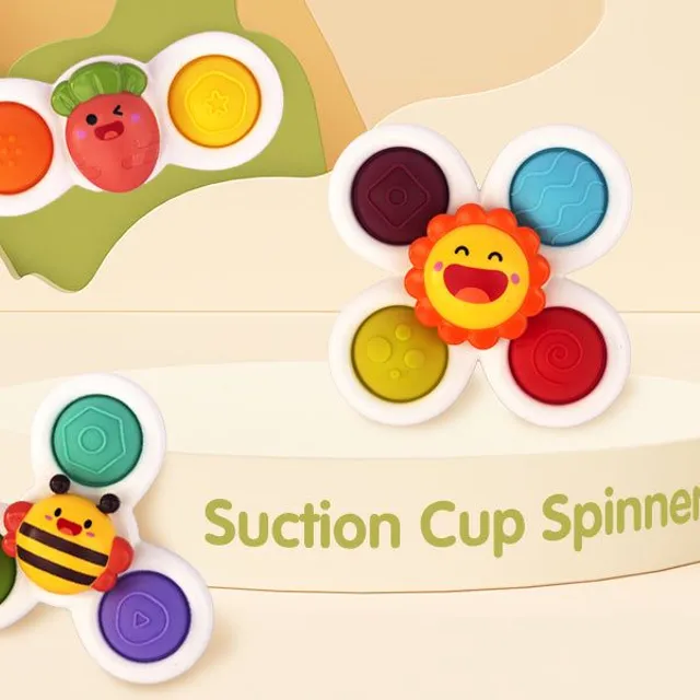 3 db gyermekjáték Dimple Pop Spinning Toy