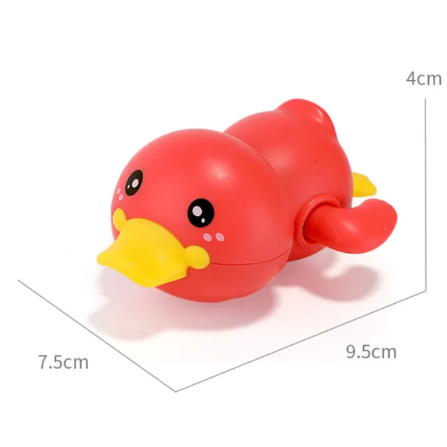Cute floating children's ducks in the bathtub