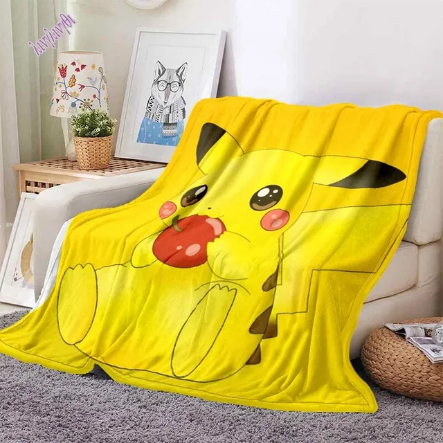 Ultraľahká deka 3D Pikachu 8 75x90cm29x35-in