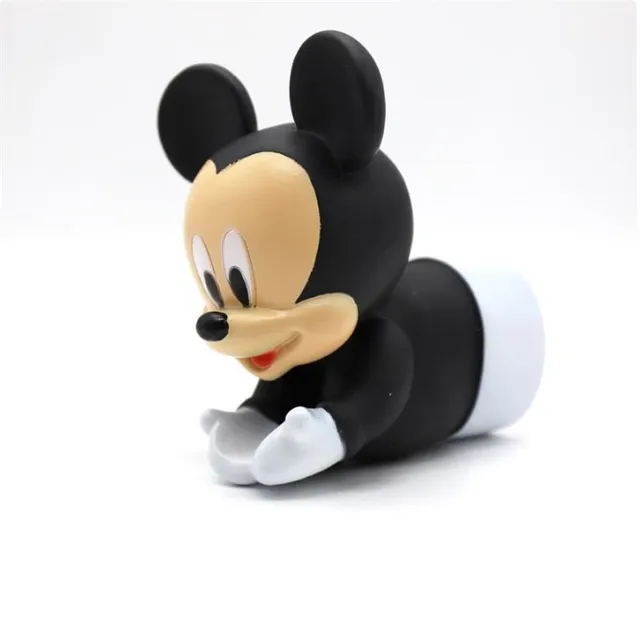 Mickey egér alakú szilikon csaprögzítő