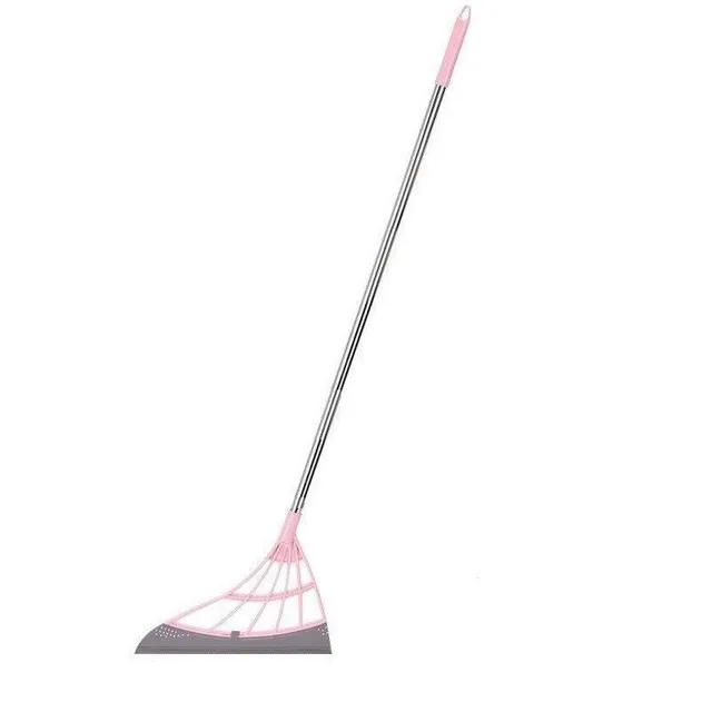 Silicone mop for cleaning floors and windows