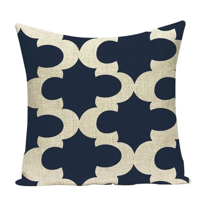 Nice and cosy cushion cover with nautical patterns