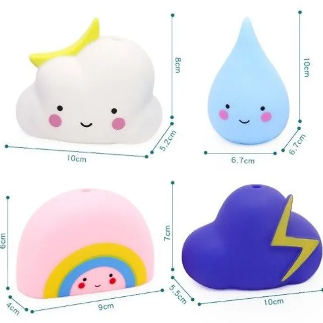 Vinyl toys for the tub J3480