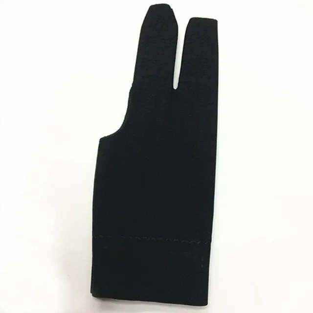 Three finger gloves for playing billiards