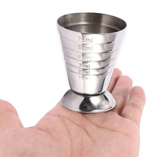 Stainless steel bar measuring cup 75 ml