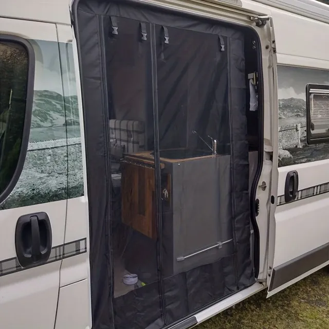 Cortină ușă RV Cortină împotriva țânțarilor/muştelor Cortină parasolară pentru Fiat Ducato/Peugeot Boxer/Citroen Relay 2006+