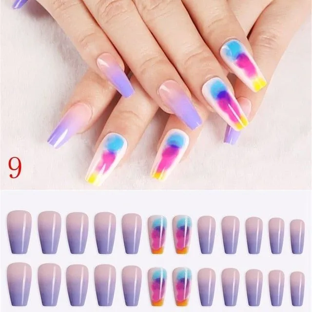 Artificial nails - 24pcs - More variants