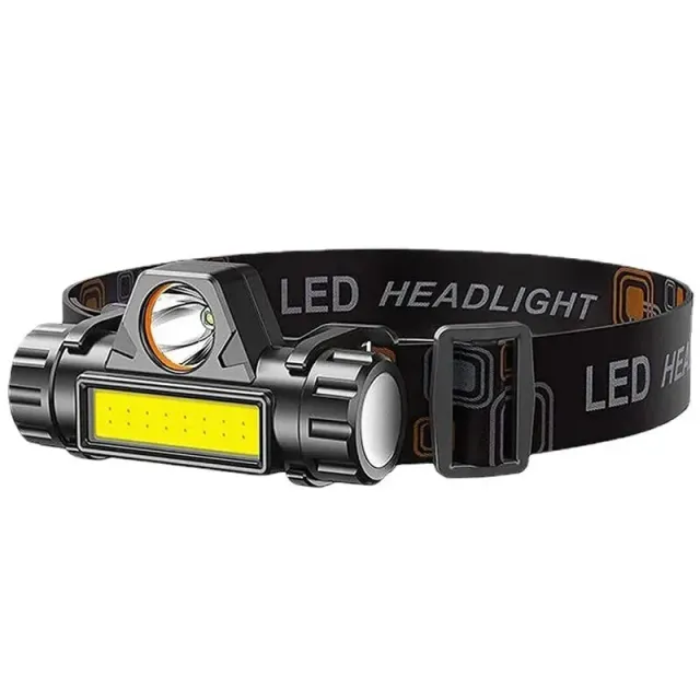 Charging COB LED headlight with magnet and strong light