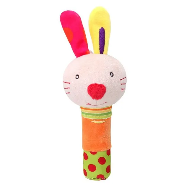 Animal rattle in the hand