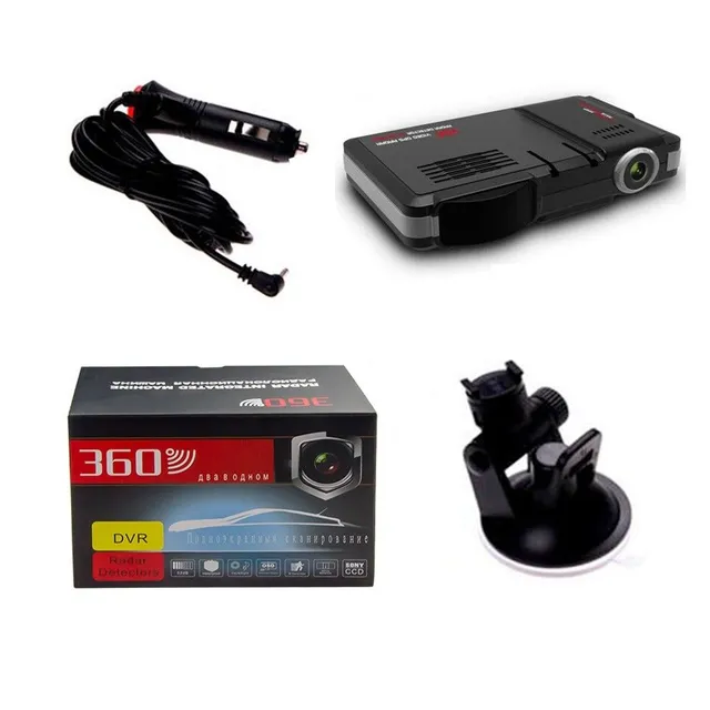 Car camera and radar detector 2v1