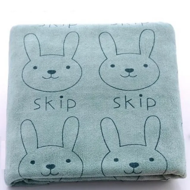 Serviette en microfibre pour enfants - Lapin J1863