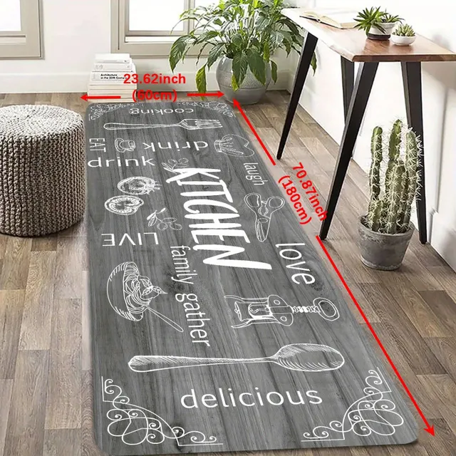 Oilproof kitchen rug