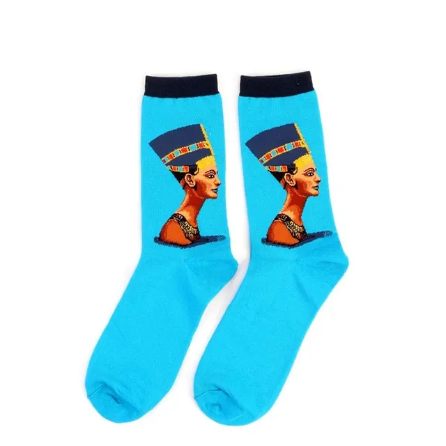 Funny socks with artwork print