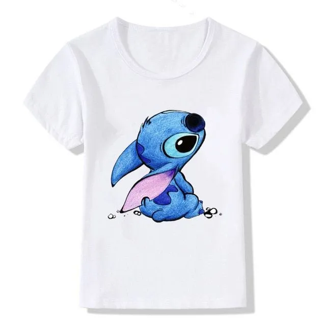 T-shirt per bambini con stampe di simpatici coniglietti