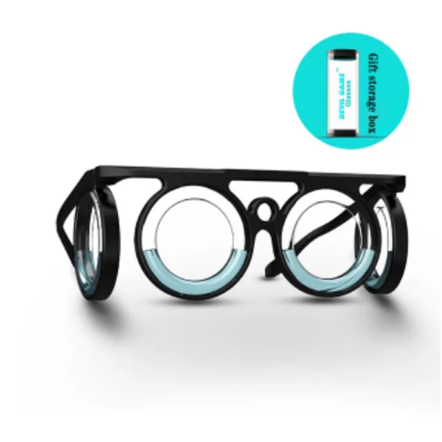 Brýle proti nevolnosti pro auta lodě a letadla 3D Prevence závratí pro dospělé a děti Přenosné odolné brýle bez čoček