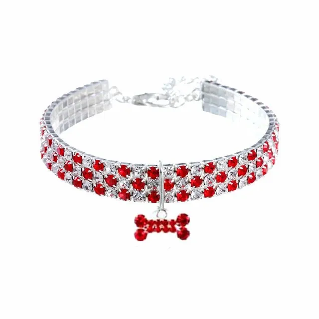 Luxury glitter collar for cats with Henderson pendant