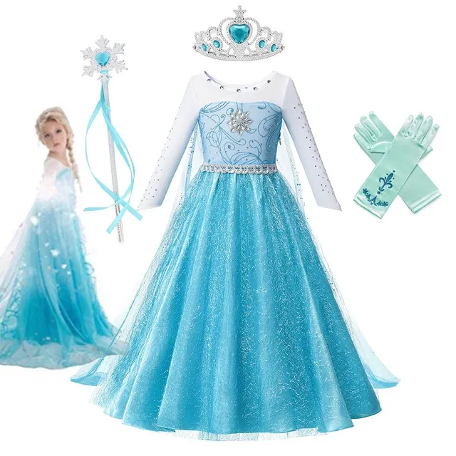 Robe magnifique pour fille Elsa