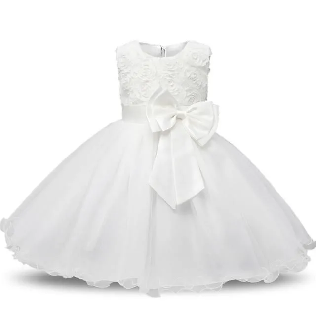 Robe de mariée pour fille avec grande jupe