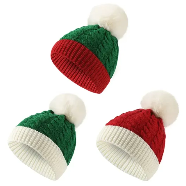 Baby Christmas cap of wool for boys and girls