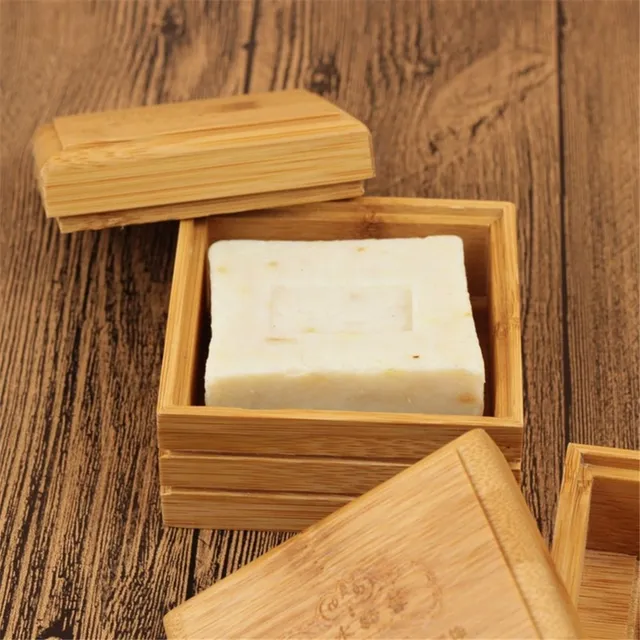 Bamboo soap case