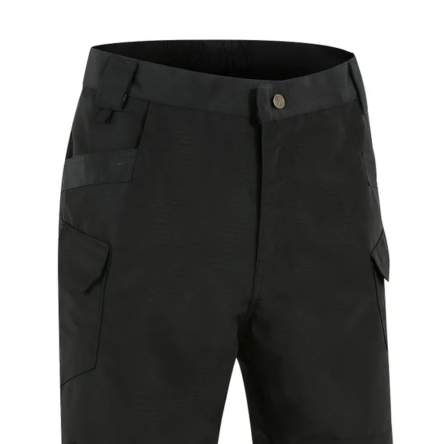 Male tactical cargo shorts with zipper pockets, for larger sizes
