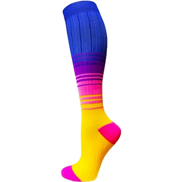 Compression high socks with different colours