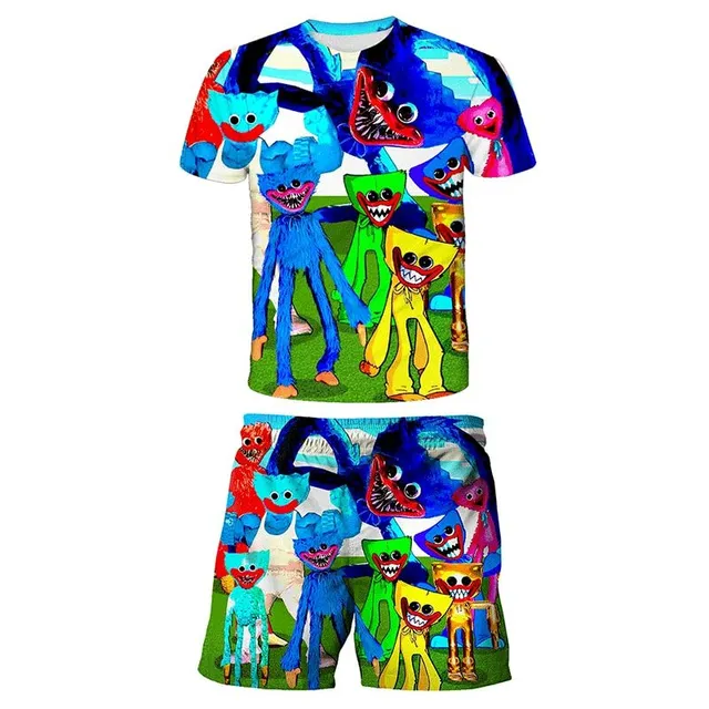 Boys summer set with the popular character Huggy Wuggy