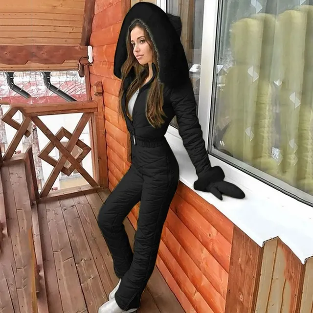 Ladies winter overalls with fur Liddy