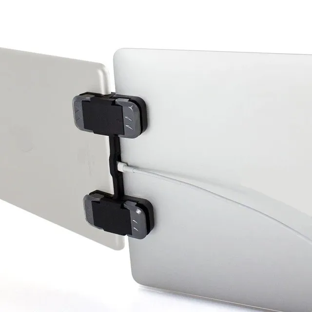 Expanding tablet holder for laptop