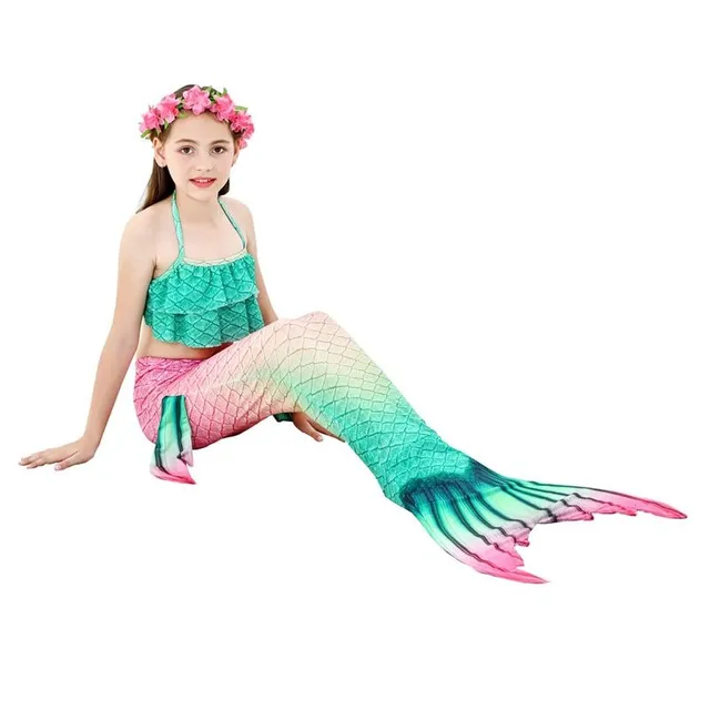 Girls Cute Swimsuit Mermaid