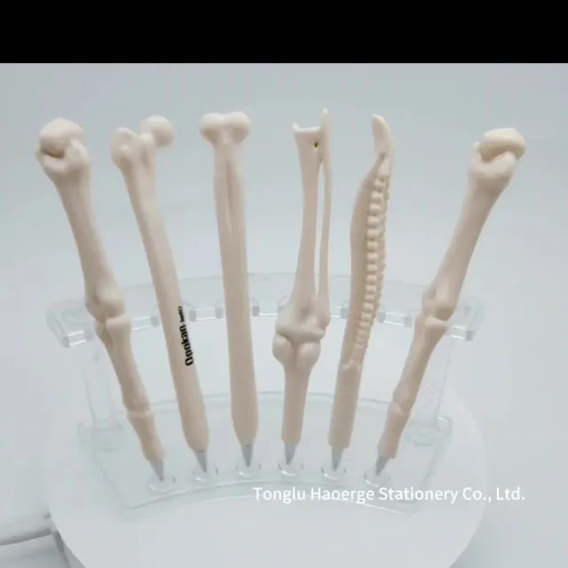 5pcs/set Bone pen with extension tip - fun gift for doctors, nurses and to the office