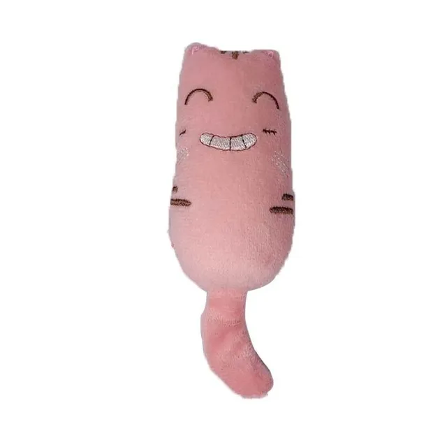 Zabawka dla kota z piszczałką i kocią szantą tail pink