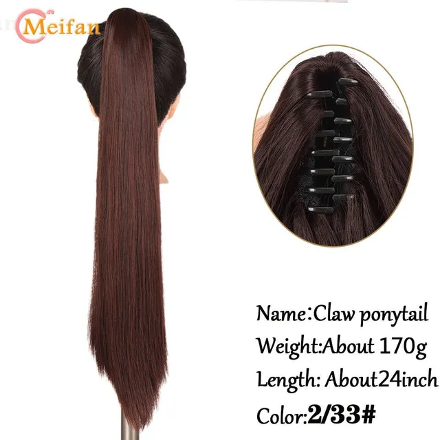 Rövid Wavy Claw Conytail Clip A haj kiterjesztései Fekete Barna Pony Tail Clip In Hair Tail Natural Fake Hair Extensions