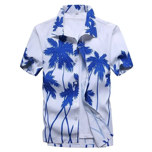 Hawaii shirt for men with short sleeves