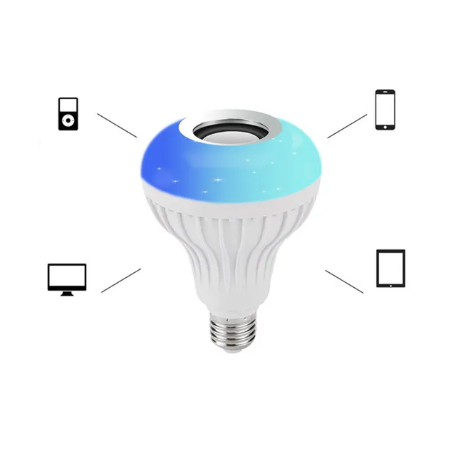 RGB LED vezeték nélküli izzó bluetooth hangszóróval