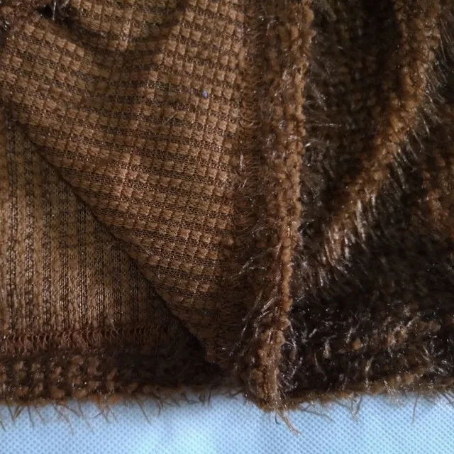 Női hosszú szőrös pulóver szürke dán