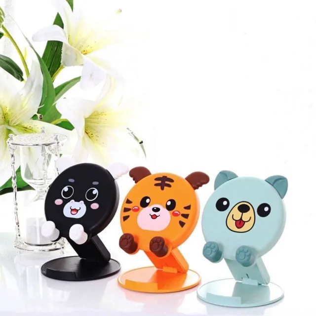 Cute foldable stand with Animal motif for mobile phone