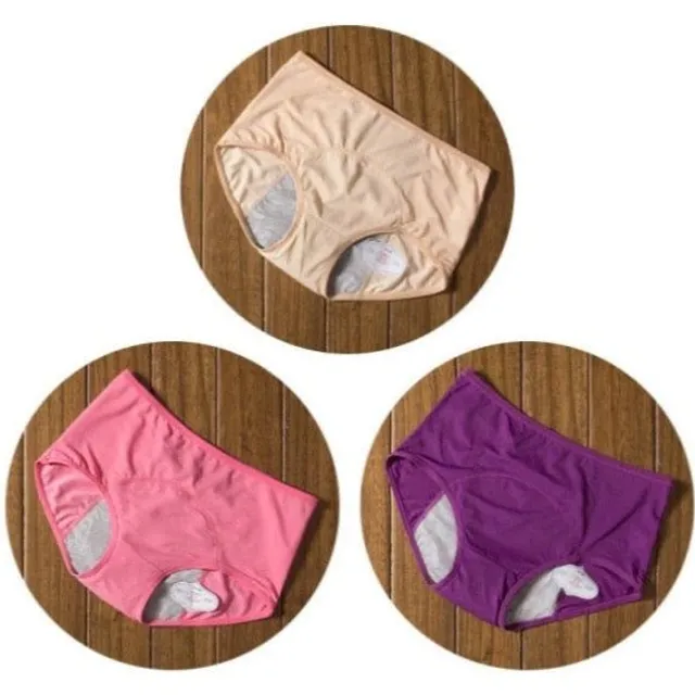 Set of high waisted menstrual panties 3 pcs - more colours