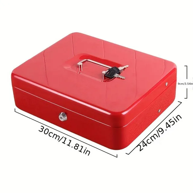 Key cash box - Nosič kovovej potvrdenky + prenosná schránka