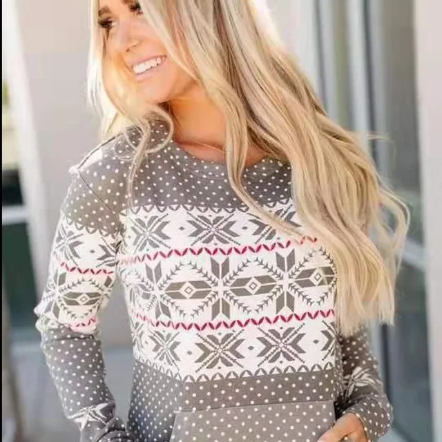 Stylowy damski sweter świąteczny Merry