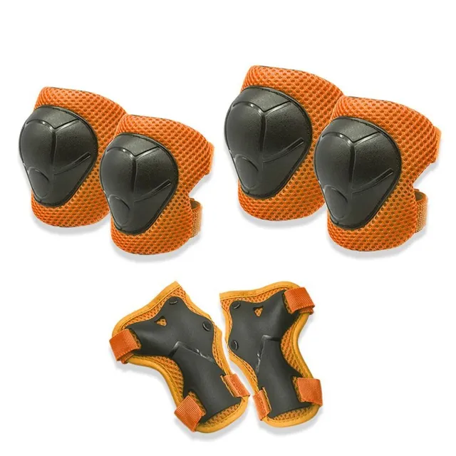 Kids original colourful modern knee and hand pads for roller skating